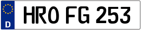 Trailer License Plate